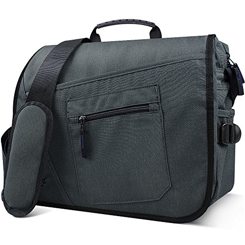 Qipi Messenger Bag - Pocket Rich Satchel Shoulder Bag for Men & Women ...