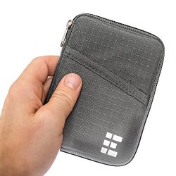 Zero Grid Passport Wallet – Travel Document Holder w/RFID Blocking (Shadow)