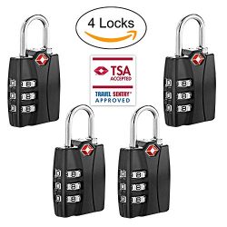 TSA Approved Travel Luggage Backage Locks With Open Alert Travel Security 3 Digit Combination Pa ...