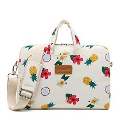 Canvaslife pineapple Pattern 15 inch Waterproof Laptop Shoulder Messenger Bag Case With Rebound  ...