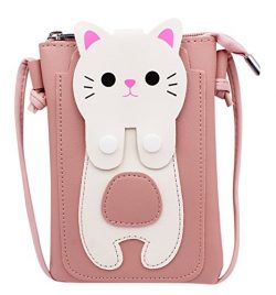 Kids Cute Cat Adorable Animal Mini Shoulder Bag Coin Wallet Purse Pouch Crossbody Satchel handba ...