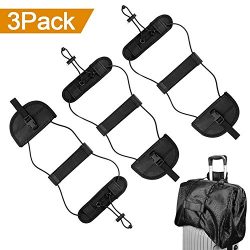 Binew 3Pack Bag Bungee, Luggage Straps Suitcase Adjustable Belt – Lightweight and Durable  ...