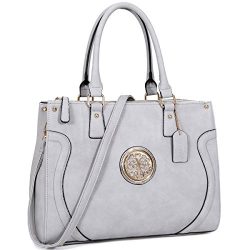 Dasein Women Structured Handbag Large Briefcase Work Bags Top Handle Satchel Bags Purses