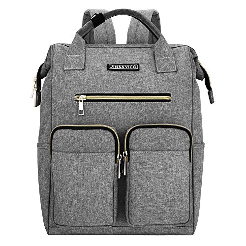 JINS & VICO Laptop Backpacks，Wide Open Professional Business Laptop Bag ...