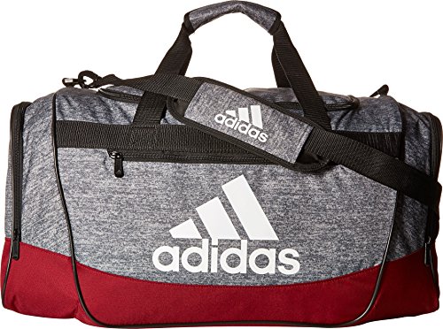 adidas Unisex Defender III Medium Duffel Onix Jersey/Collegiate Burgundy/Black/White One Size