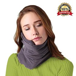 B-COMB Travel Pillow -Travel Neck Pillow Scarf Portable Soft Neck Support Perfect Pillow for Any ...