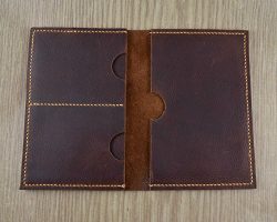 Leather Passport Cover & Wallet | Passport Holder | Full Grain Leather | Kodiak | Handmade | ...