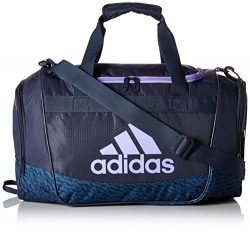 adidas 104385 Defender II Small Duffel Bag, One Size, Trace Blue/Trace Blue Compass/Light Flash  ...