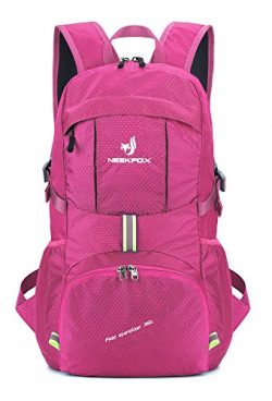 NEEKFOX Lightweight Packable Travel Hiking Backpack Daypack, 35L Foldable Camping Backpack,Ultra ...