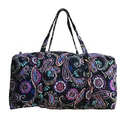 Vera Bradley Large Duffel Bag (Bandana Swirl with Solid-Color Interior Lining)