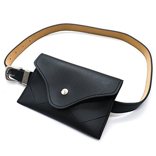 TOPMO Women Fashion Leather Belt Purse Women Waist Belt Mini Waist Bag Pouch Fanny Packs Cell Ph ...