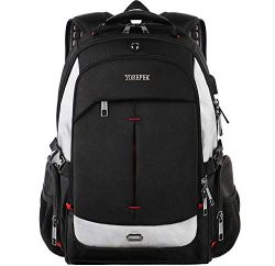 Travel Laptop Backpack,17 inch Laptops Backpack with USB Charging Port for Mens Women,Extra Larg ...