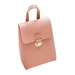 Small Leather Crossbody Purse Fashion Satchel Handbags Shoulder bags for Women (Pink)