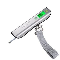 Luggage Scales, Portable Electronic Digital Hanging Scale with Tape Measure for Home Travel 110lb