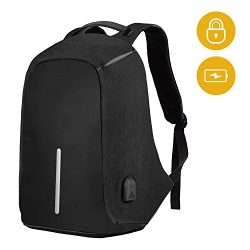 SySrion Travel Laptop Backpack, Business Anti-Theft Computer Backpack With USB Charging Port, Er ...