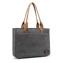 Laptop Tote Bag, DTBG 15.6 Inch Women Shoulder Bag Canvas Briefcase Casual Handbag Laptop Case F ...