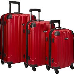 Kenneth Cole Reaction Out of Bounds Luggage 4-Wheel Abs 3-Piece Nested Set: 20″ Carry-on,  ...