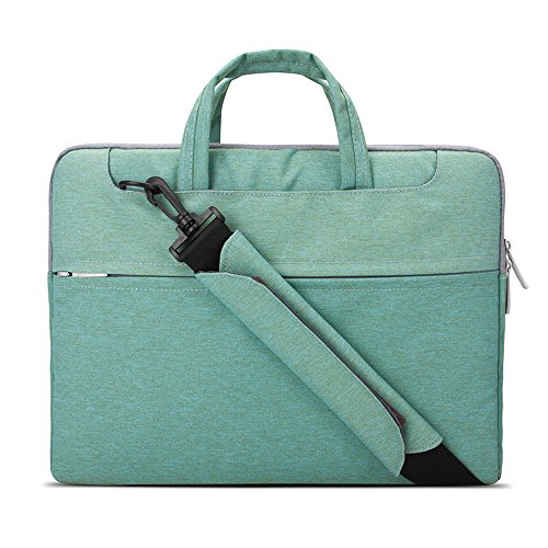 Lacdo 1515.6 Inch Waterproof Fabric Laptop Shoulder Bag Laptop Sleeve Bag Notebook Case for