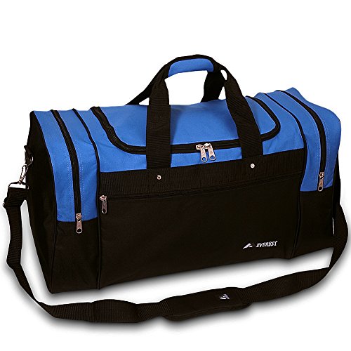 21&quot; Royal Blue & Black Gym Travel Overnight Duffle Bag - LuggageBee | LuggageBee