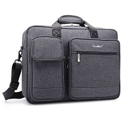 CoolBELL 17.3 Inch Laptop Briefcase Protective Messenger Bag Nylon Shoulder Bag Multi-functional ...