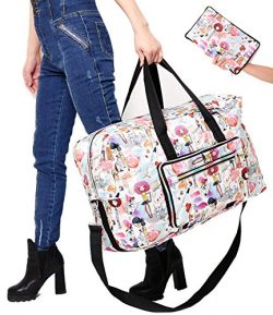 Travel Bag Foldable Large Travel Duffel Checked Bag Carry On Bag Luggage Tote Lightweight Tote B ...