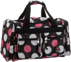 Rockland Luggage 19 Inch Tote Bag, Multi Pink Dots, One Size