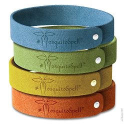 Mosquito Repellent Bracelet 12pcs, 100% All Natural Plant-Based Oil, Non-Toxic Travel Insect Rep ...