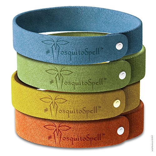 Mosquito Repellent Bracelet 12pcs, 100% All Natural Plant-Based Oil, Non-Toxic Travel Insect Rep ...