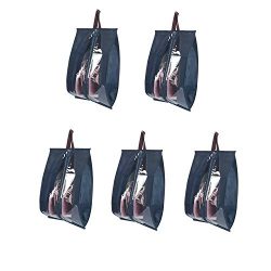 KinHwa Travel Shoe Bags Portable with Visible Window Storage Bags for Shoes Space Saving Set of  ...