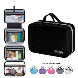 Hanging Travel Toiletry Bag for Men and Women | Makeup Bag | Cosmetic Bag | Bathroom and Shower  ...