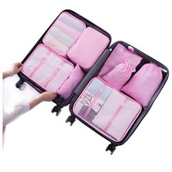8 pcs Luggage Packing Organizers Packing Cubes Set for Travel