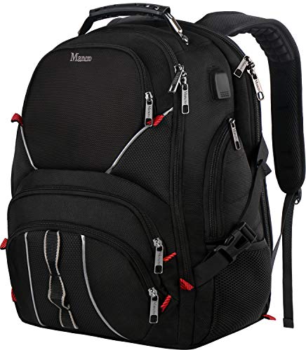 Large Bookbag,17Inch Laptop Backpack with Anti Theft Pocket for Men & Women,TSA Friendly Tra ...