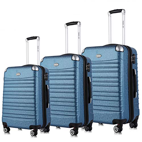 Travel Joy Expandable Luggage Set, TSA Lightweight Spinner Luggage Sets ...