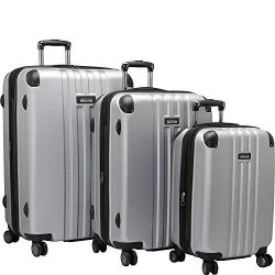 Kenneth Cole Reaction Reverb Hardside 8-Wheel 3-Piece Spinner Luggage Set: 20″ Carry-on, 2 ...