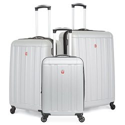 SwissGear Hardcase Spinner Luggage Set (Silver)