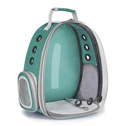 Keedo Pet Cat Dog Puppy Carrier Travel Bag Space Capsule Transparent Backpack Breathable 360° Si ...