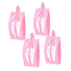 aKing Travel Shoe Bags 4 Pack Portable Storage Organizer Bag for Men and Women(Pink)