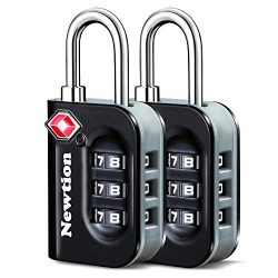 Newtion TSA Approved Luggage Lock,Travel Lock with Double Color Alloy Body,TSA Combination Lock  ...