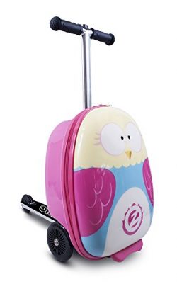 ZincFlyte Flyte ZC03909 Kid’s Luggage Scooter 18″ – Olivia The Owl, one Size, Pink