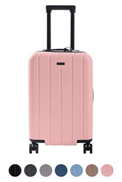 CHESTER Carry-On Luggage/22″ Lightweight Polycarbonate Hardshell/Spinner Suitcase/TSA Appr ...