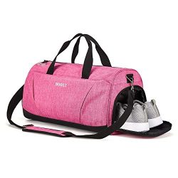 Sports Gym Bag with Shoes Compartment for Women & Men