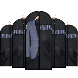 HOUSE DAY 5 Pack 42 inch Garment Covers Garment Bag Lightweight Oxford Fabric Suit Bags Moth-Pro ...