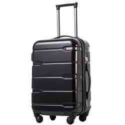 COOLIFE Luggage Expandable(only 28″) Suitcase PC+ABS Spinner Built-in TSA Lock 20in 24in 2 ...