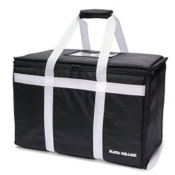 Food Delivery Bag | Insulated for Grocery Travel Tote, Commercial Meal Prep, Catering and Restau ...