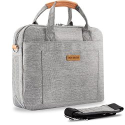 DOB SECHS Laptop Bag 15-15.6 Inch Briefcase Shoulder Messenger Bag Bussiness Carrying Handbag La ...