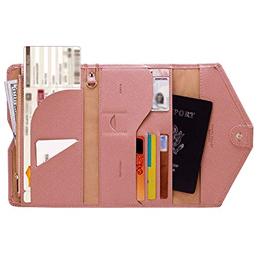 Highpot RFID Blocking Travel Passport Wallet Tri-fold Document Organizer Holder Slim Id Card Cas ...