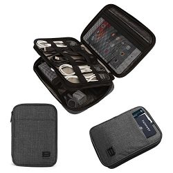 BAGSMART Double-Layer Travel Cable Organizer Electronics Accessories Cases for Cables, iPhone, K ...