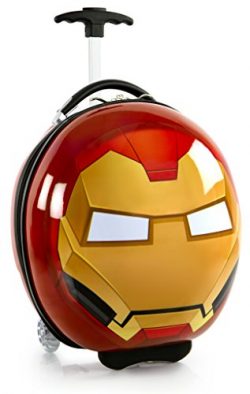 Marvel Avengers Circle Shaped 16 Inch Hardside Luggage Suitcase for Kids [Iron Man]