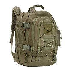 PANS Military Expandable Travel Backpack Tactical Waterproof Outdoor 3-Day Bag,Large,Molle Syste ...