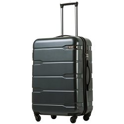 COOLIFE Luggage Expandable(only 28″) Suitcase PC+ABS Spinner Built-in TSA Lock 20in 24in 2 ...